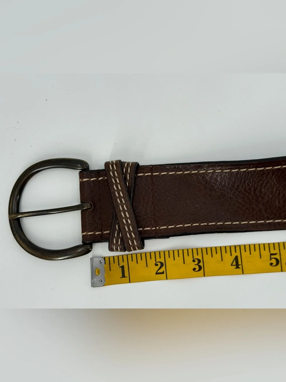 Candie’s Y2K Vintage Wide Brown Leather Belt M